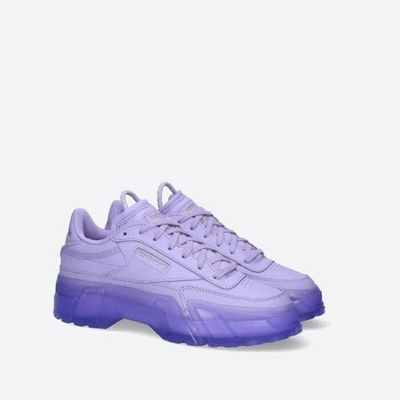 Reebok X Cardi B Club C Women's Tennis Shoe Athletic Sneaker Purple Trainer #632 - Picture 6 of 10